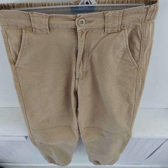Aeropostale Khaki High Rise Jogger with elastic band waist and feet, Size XS - Picture 6 of 16